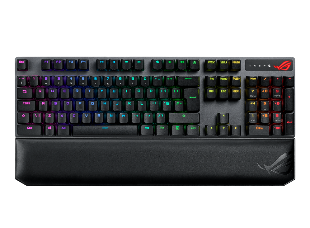 Se ASUS ROG Strix Scope NX Wireless Deluxe (XA09) Mechanical Gaming Keyboard (NX Red Switches) hos Geek´d