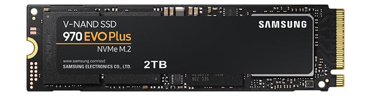 Billede af Samsung 970 EVO SSD MZ-V7S2T0BW 2TB M.2 PCI Express 3.0 x4 (NVMe)