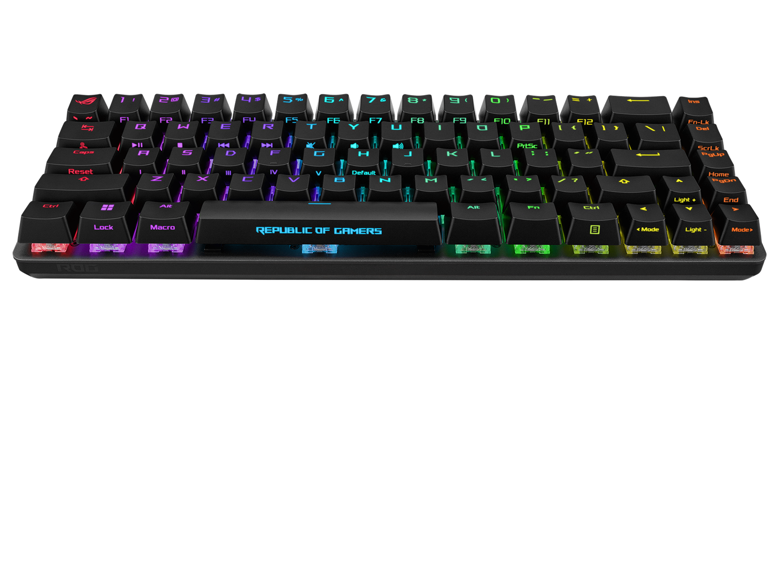 Se ASUS ROG FALCHION ACE 65% Black RGB Compact USB-C Gaming NXRD Mechanical Keyboard PBT Keycaps hos Geek´d