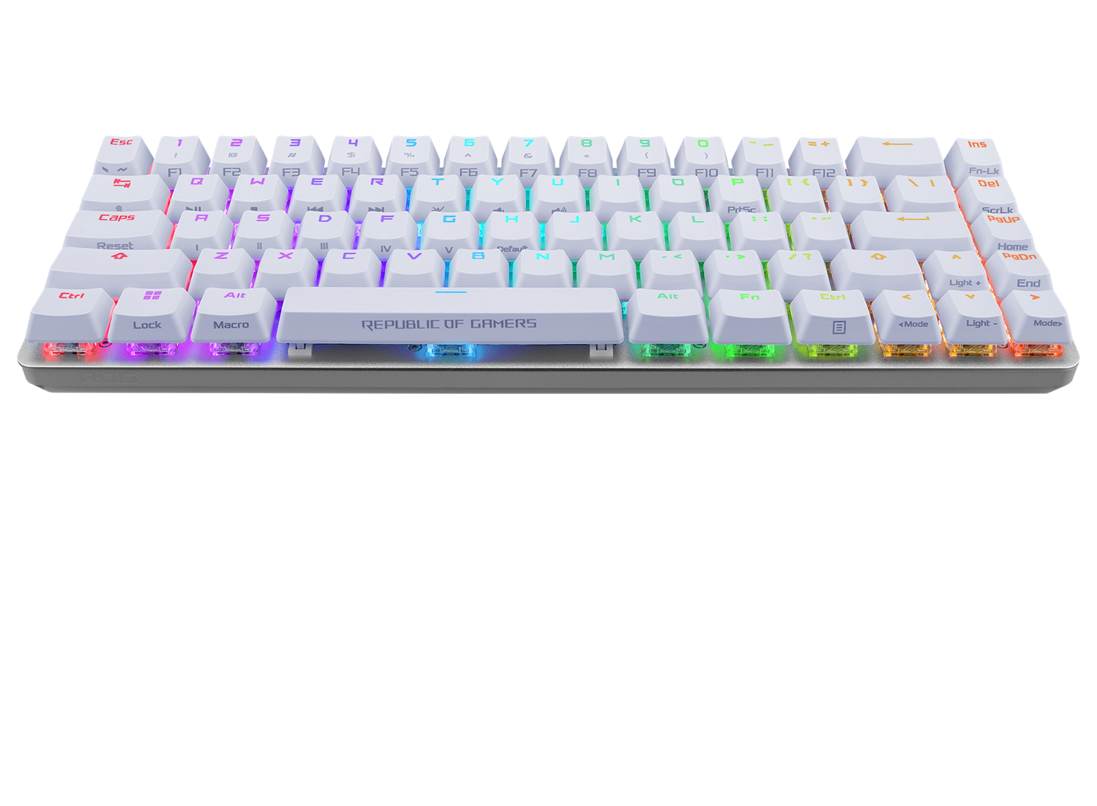 Billede af ASUS ROG FALCHION ACE 65% White RGB Compact USB-C Gaming NXRD Mechanical Keyboard PBT Keycaps