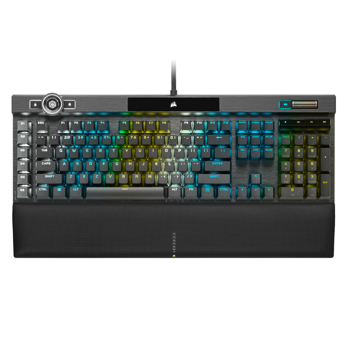 Se CORSAIR - Gaming K100 RGB Optical-Mechanical Keyboard hos Geek´d