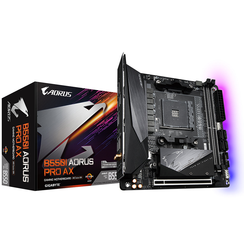 Se Gigabyte B550I AORUS PRO AX hos Geek´d