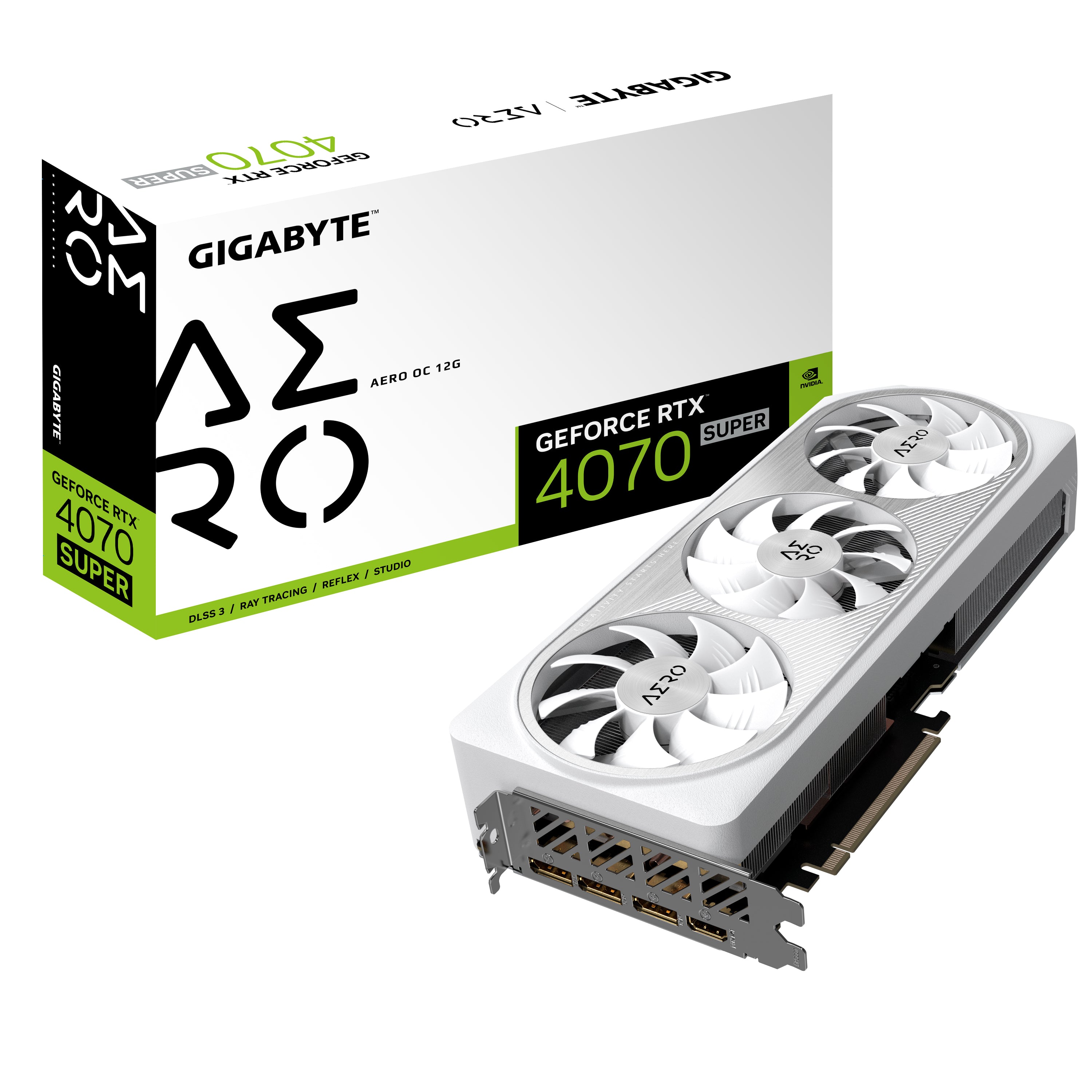 Se Gigabyte GeForce RTX 4070 SUPER AERO OC 12G 12GB hos Geek´d