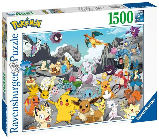 Se Ravensburger - Puslespil 1500 Brikker - Pokémon Classics hos Geek´d