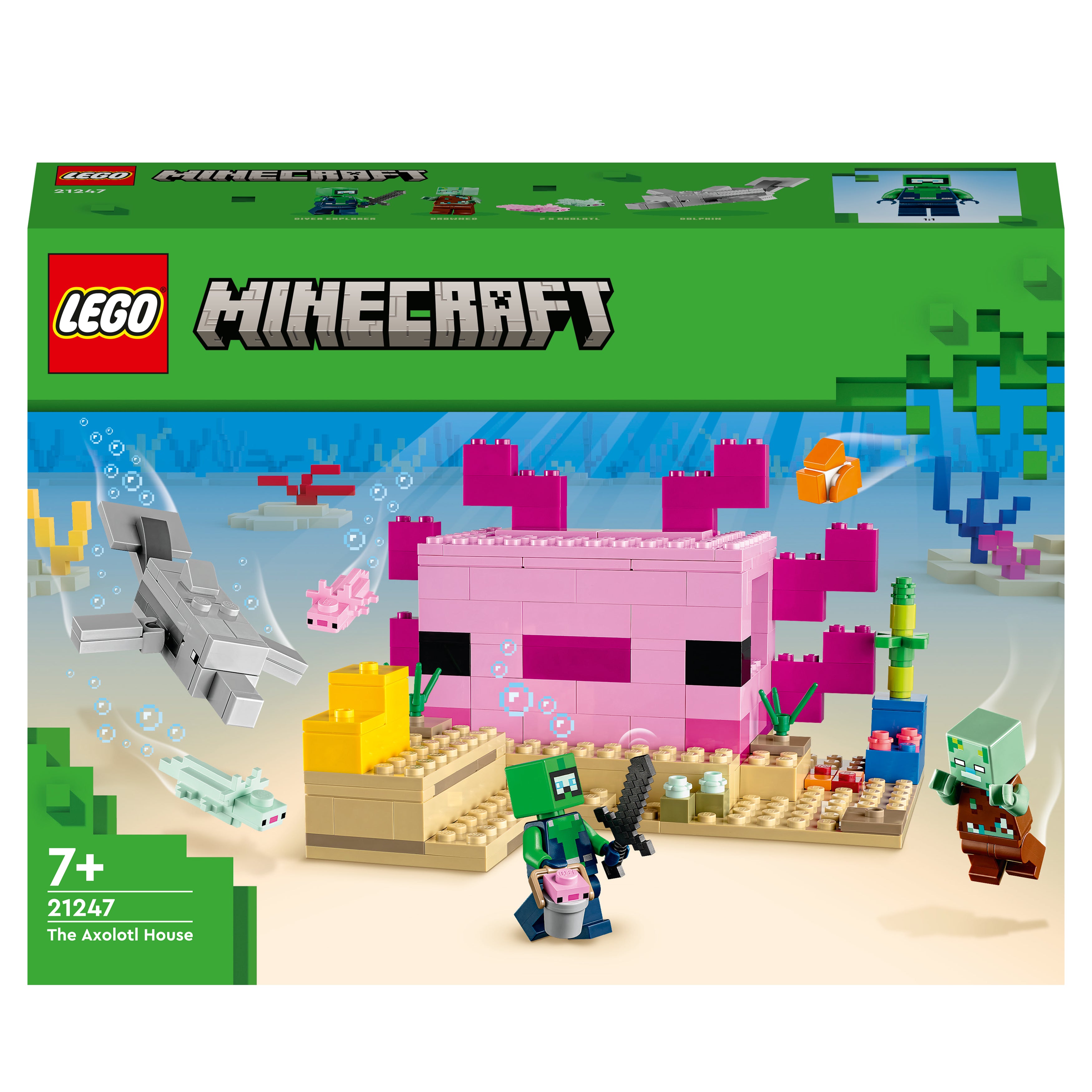Billede af LEGO Minecraft - The Axolotl House (21247) hos Geek´d