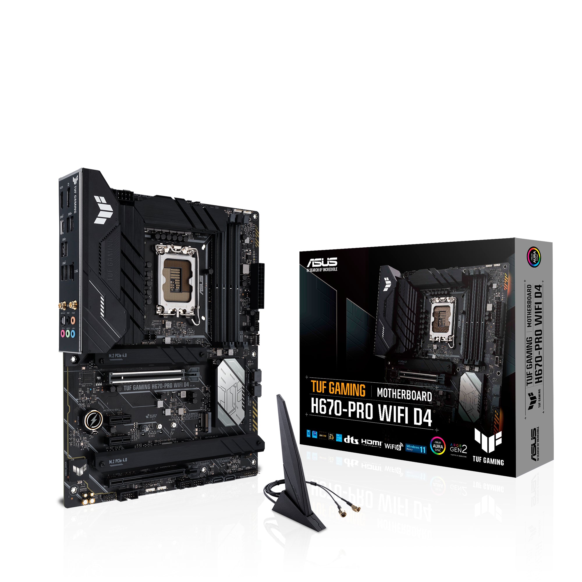 Billede af ASUS TUF GAMING H670-PRO WIFI D4 (ATX, H670, LGA 1700, DDR4)