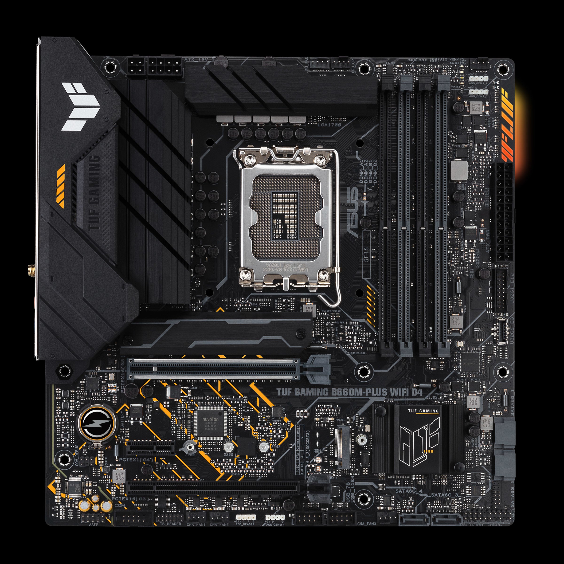 Se ASUS TUF GAMING B660M-PLUS WIFI D4 (mATX, B660, LGA 1700, DDR4) hos Geek´d