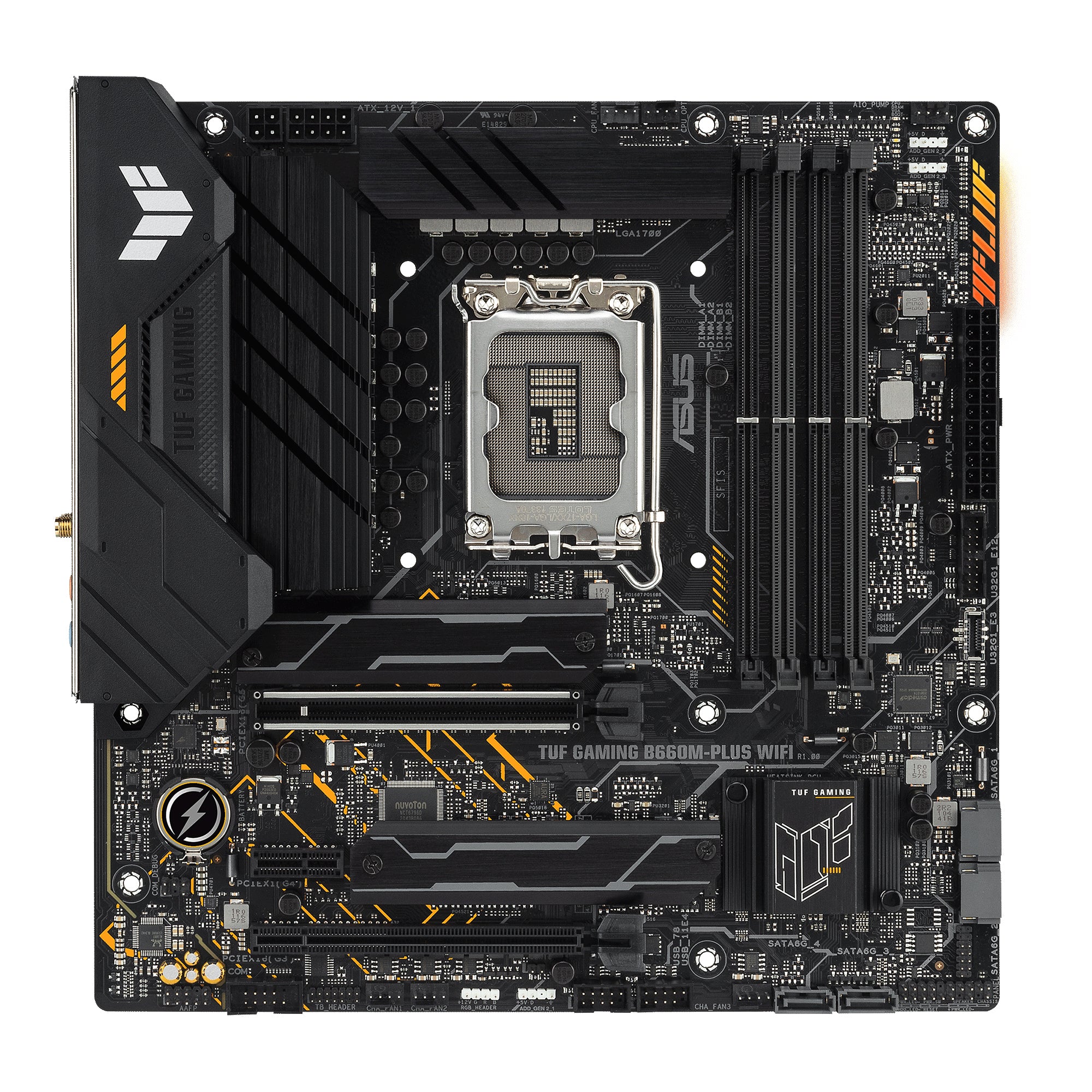 Billede af ASUS TUF GAMING B660M-PLUS WIFI (mATX, B660, LGA 1700, DDR5)