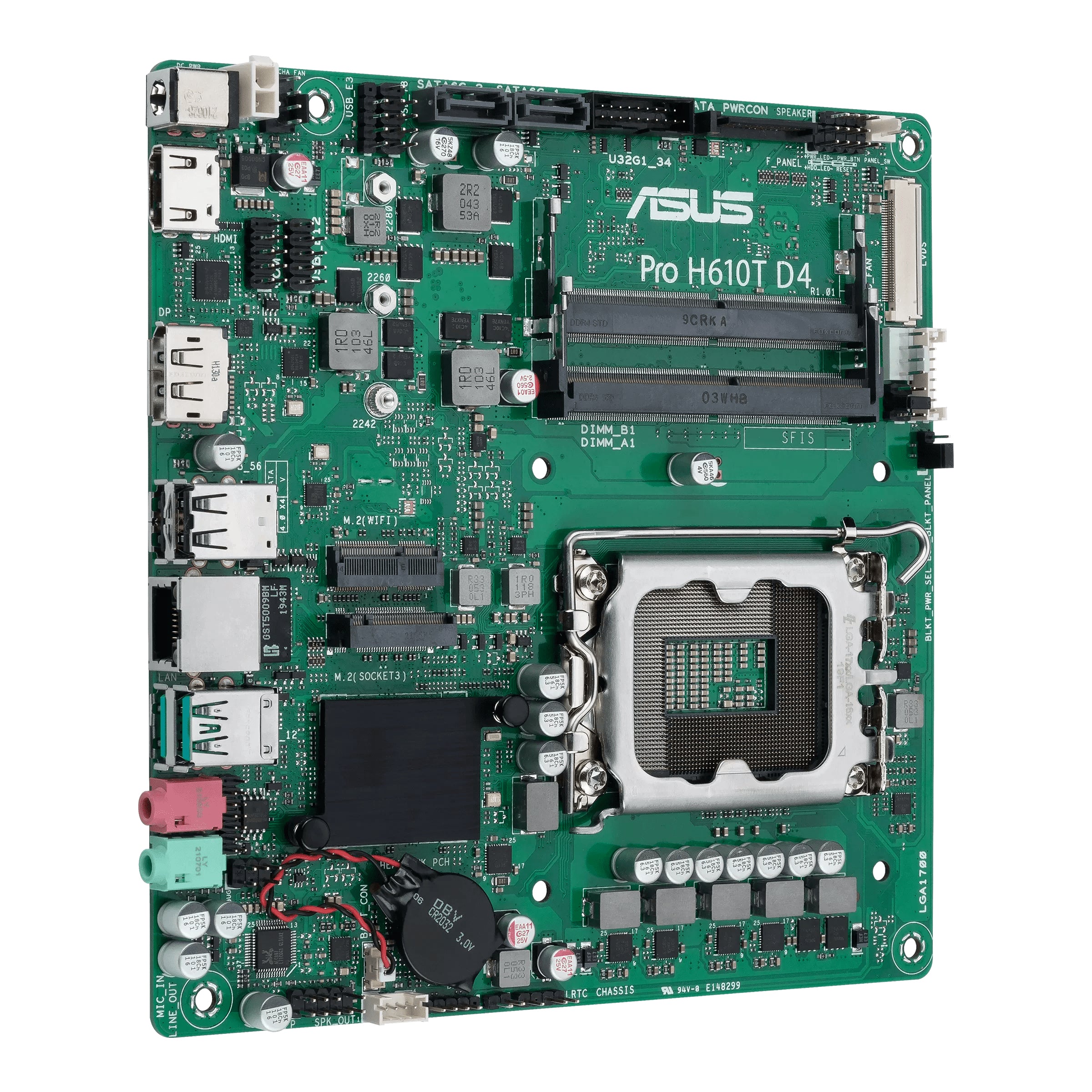 Se ASUS PRO H610T D4-CSM (Thin mini-ITX, H610, LGA 1700, DDR4) hos Geek´d