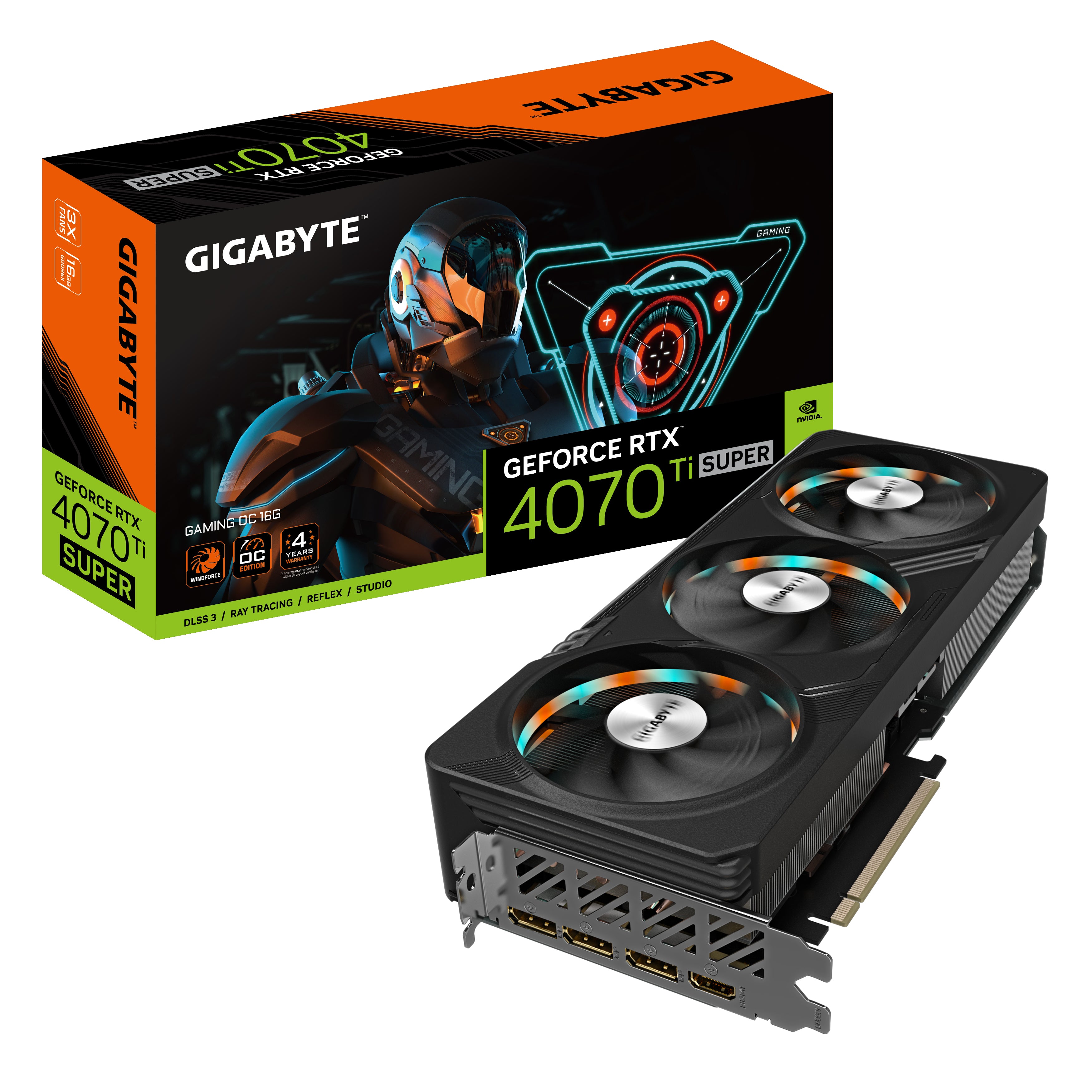 Billede af Gigabyte GeForce RTX 4070 Ti SUPER GAMING OC 16G 16GB