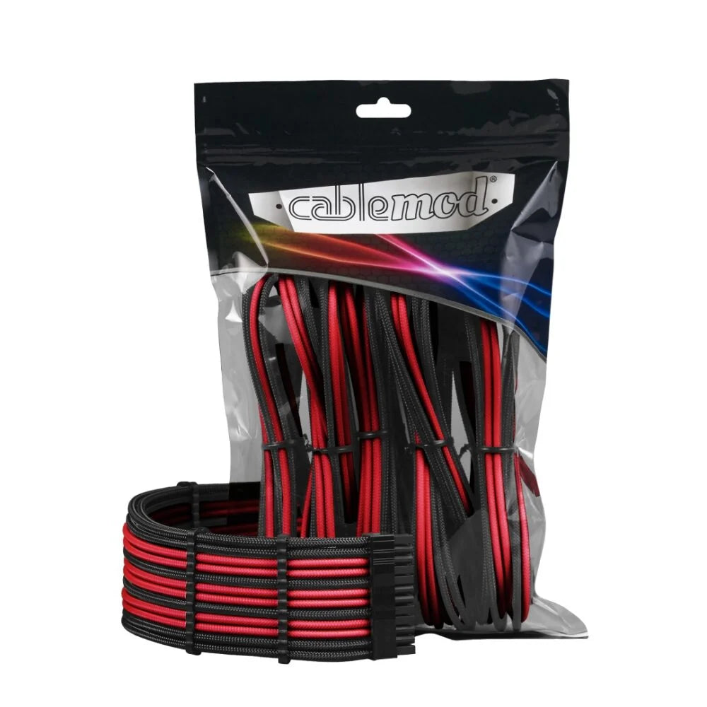 Billede af CableMod PRO ModMesh Cable Extension Kit - Sort/Rød