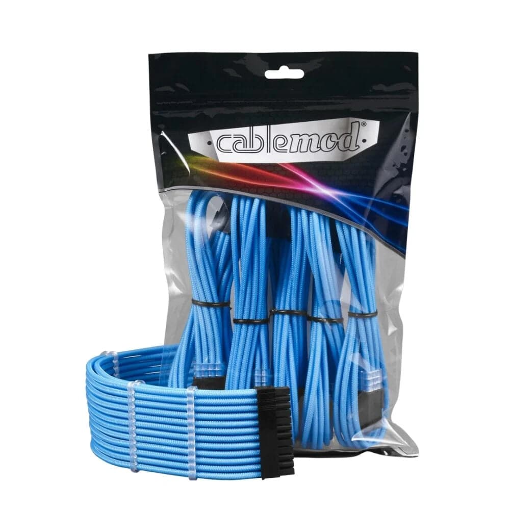 Billede af CableMod PRO ModMesh Cable Extension Kit - Lyseblå