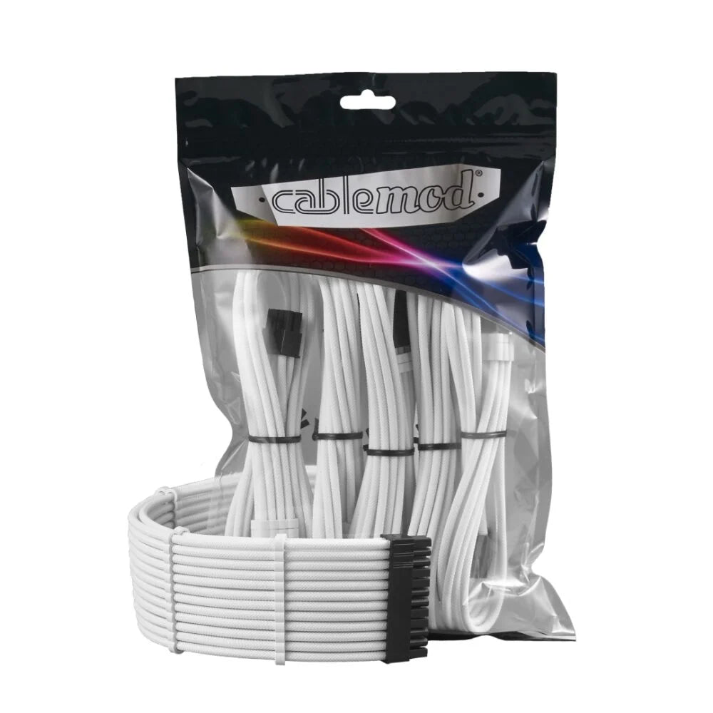 Se CableMod PRO ModMesh Cable Extension Kit - Hvid hos Geek´d