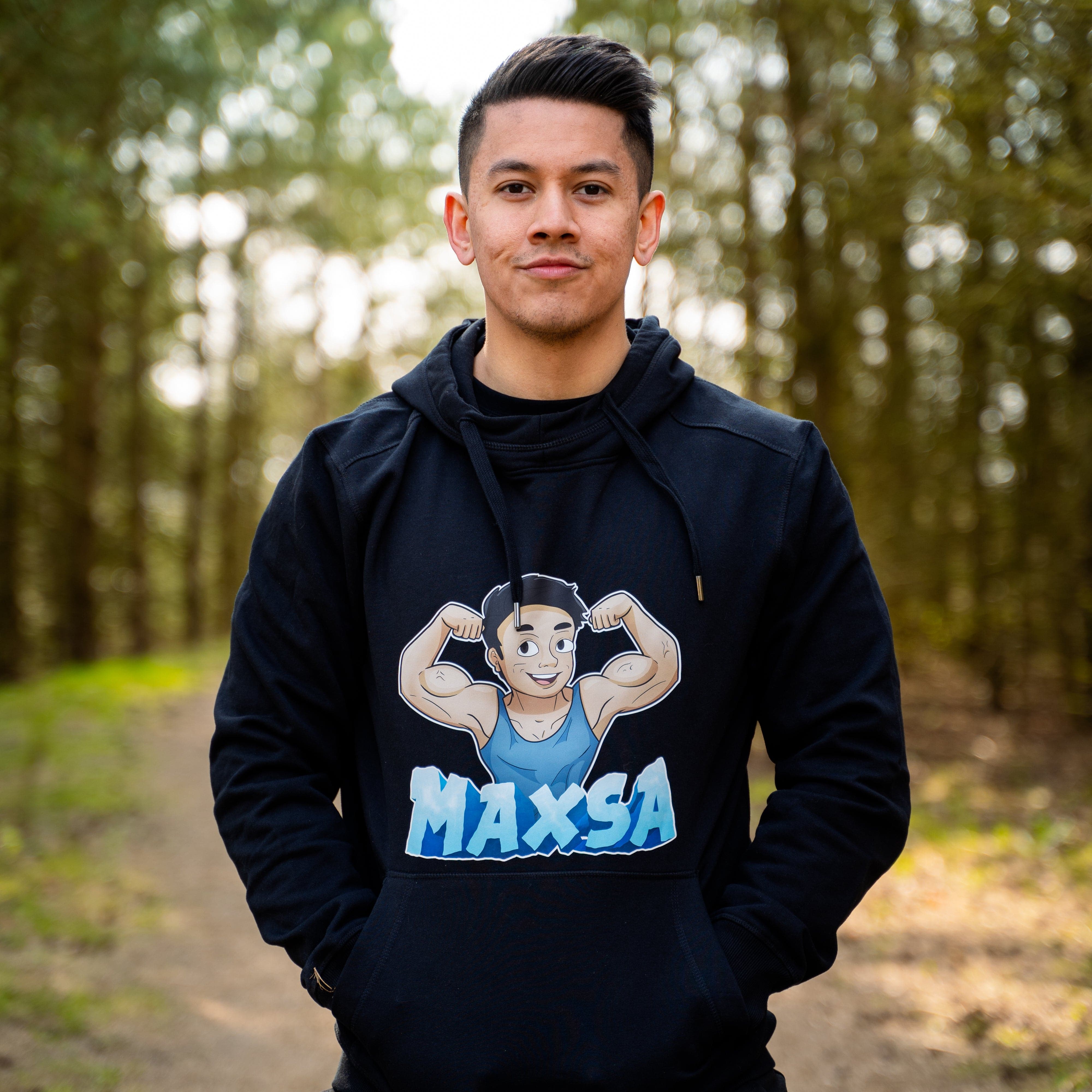 Se Maxsa33 Logo Blue Hoodie | 3XL hos Geek´d