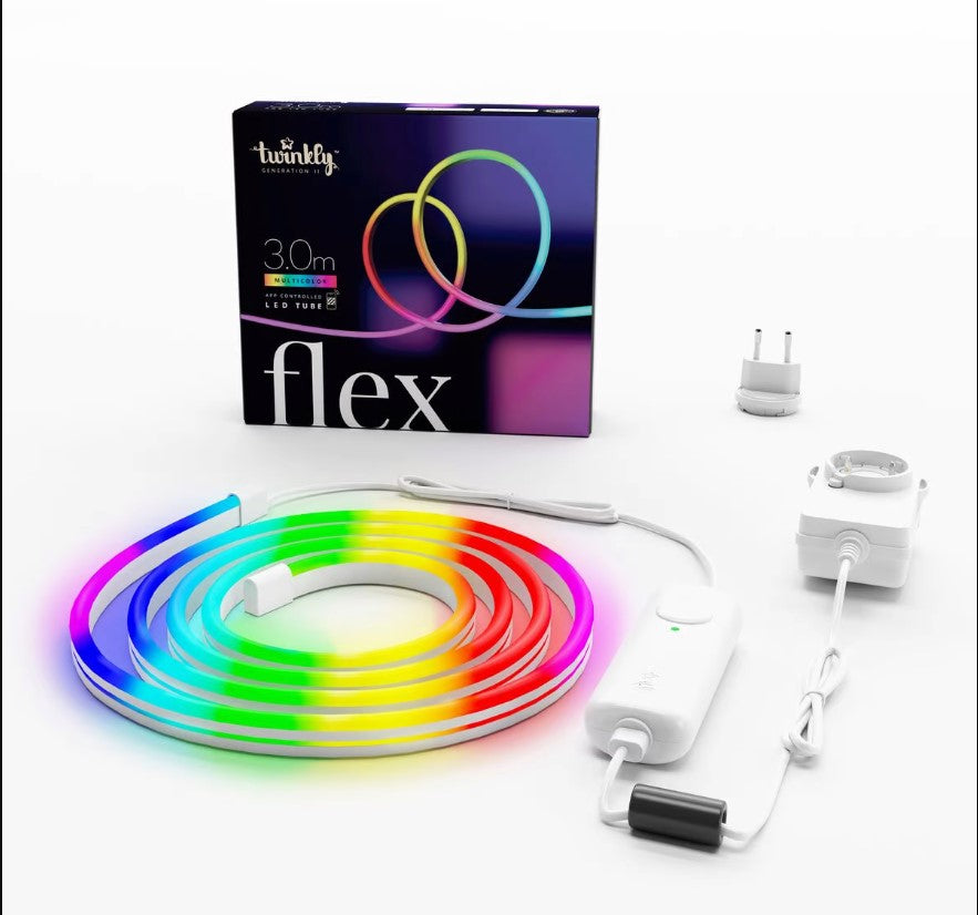 Se Twinkly Lightstrip - Flex Starter Kit 3m Hvid hos Geek´d