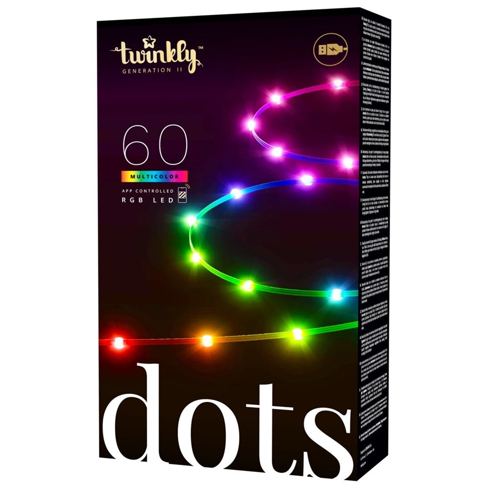 Twinkly Dots 60L Lys stripe
