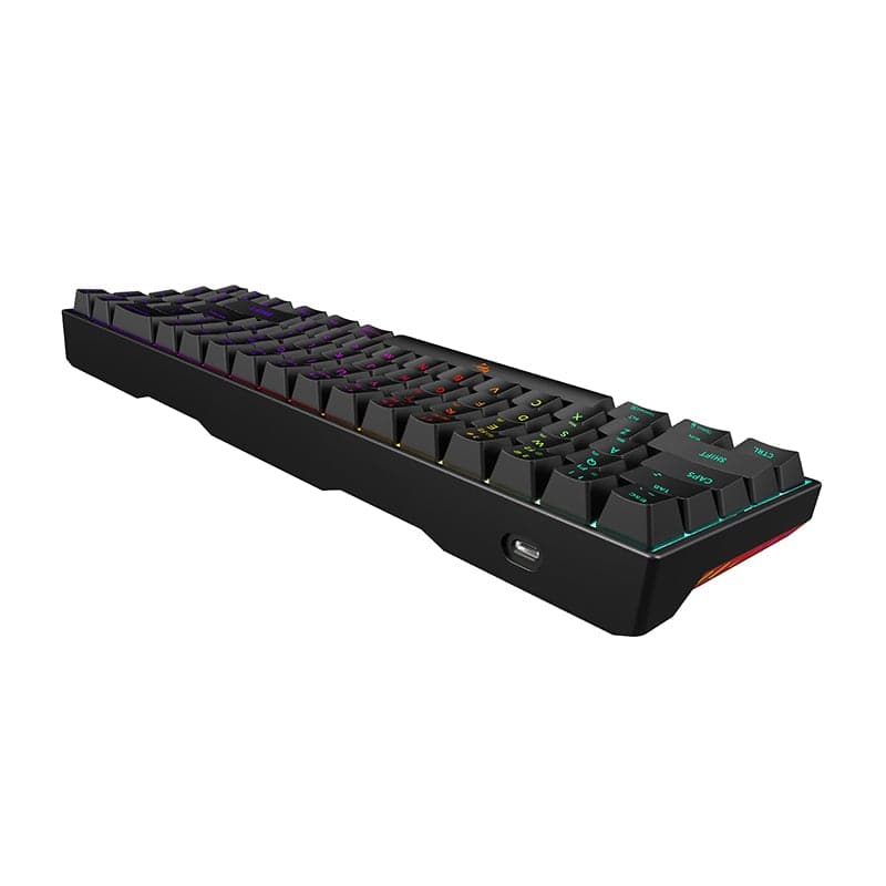 Se Havit KB496L Sort 65% Gaming Tastatur RGB hos Geek´d