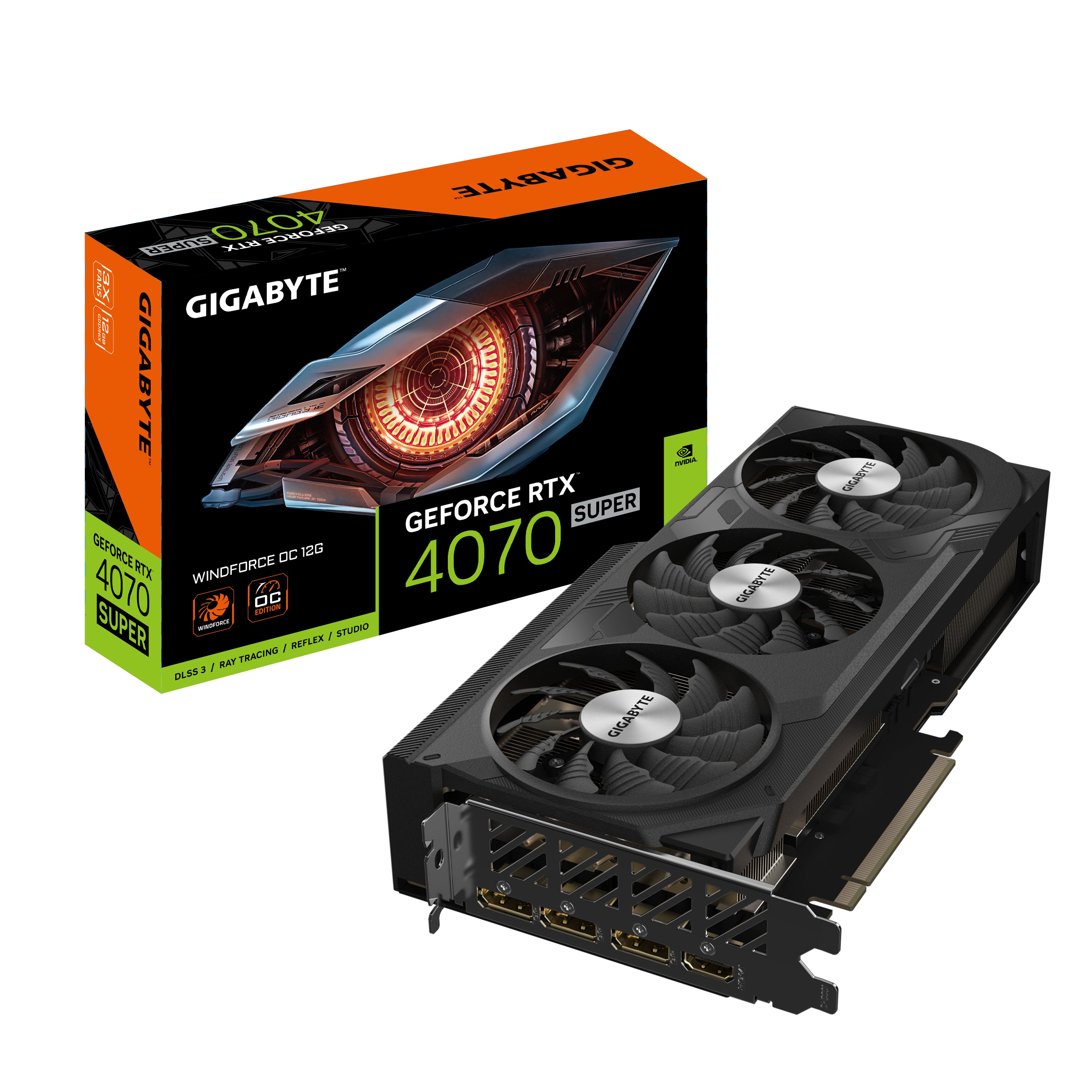 Se Gigabyte GeForce RTX 4070 SUPER WINDFORCE OC 12G 12GB hos Geek´d