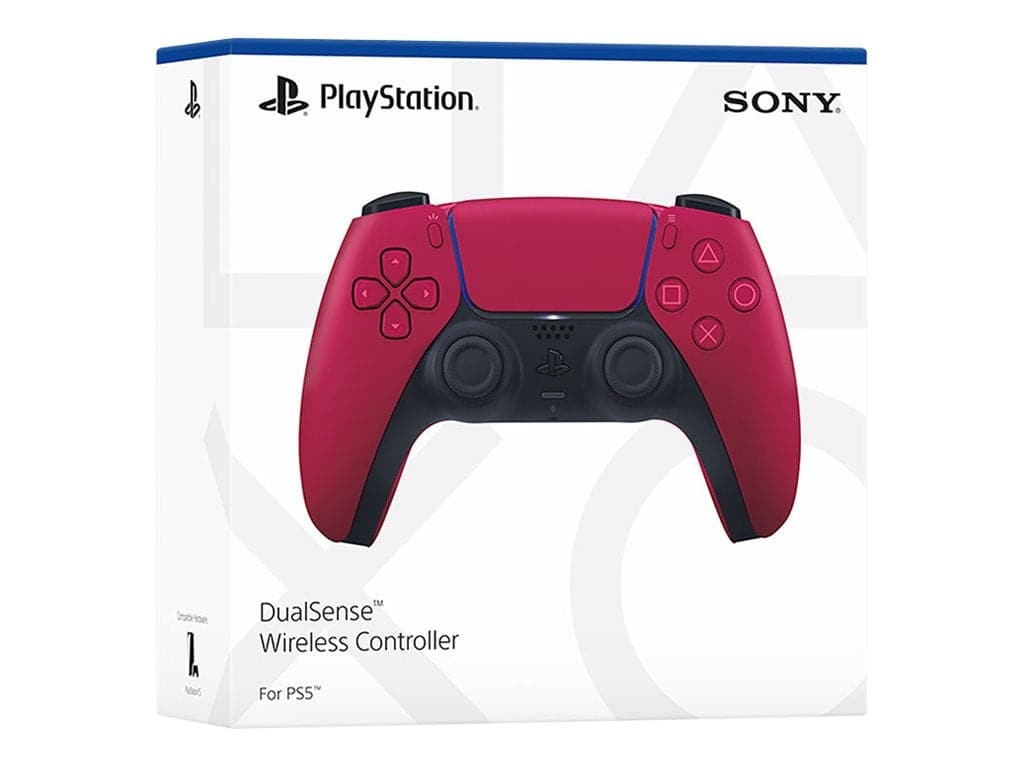 Se Sony DualSense Gamepad Sony PlayStation 5 Sort Rød hos Geek´d