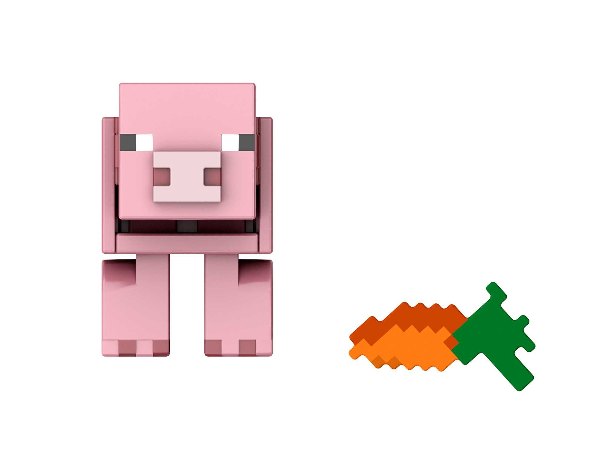 Se Minecraft - Biome Builds 8cm Figure - Pig (HLB18) hos Geek´d
