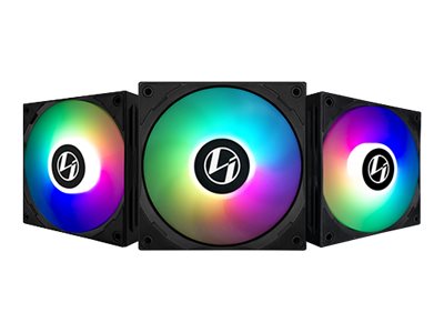 Billede af Lian Li ST120 RGB PWM fans 3-Pack + Controller - Sort - 120mm