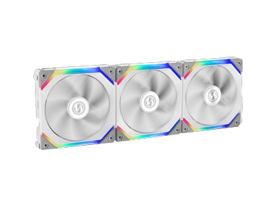 Billede af Lian Li UNI FAN SL120 RGB PWM Fans, 3 Pack, Hvid - 120 mm