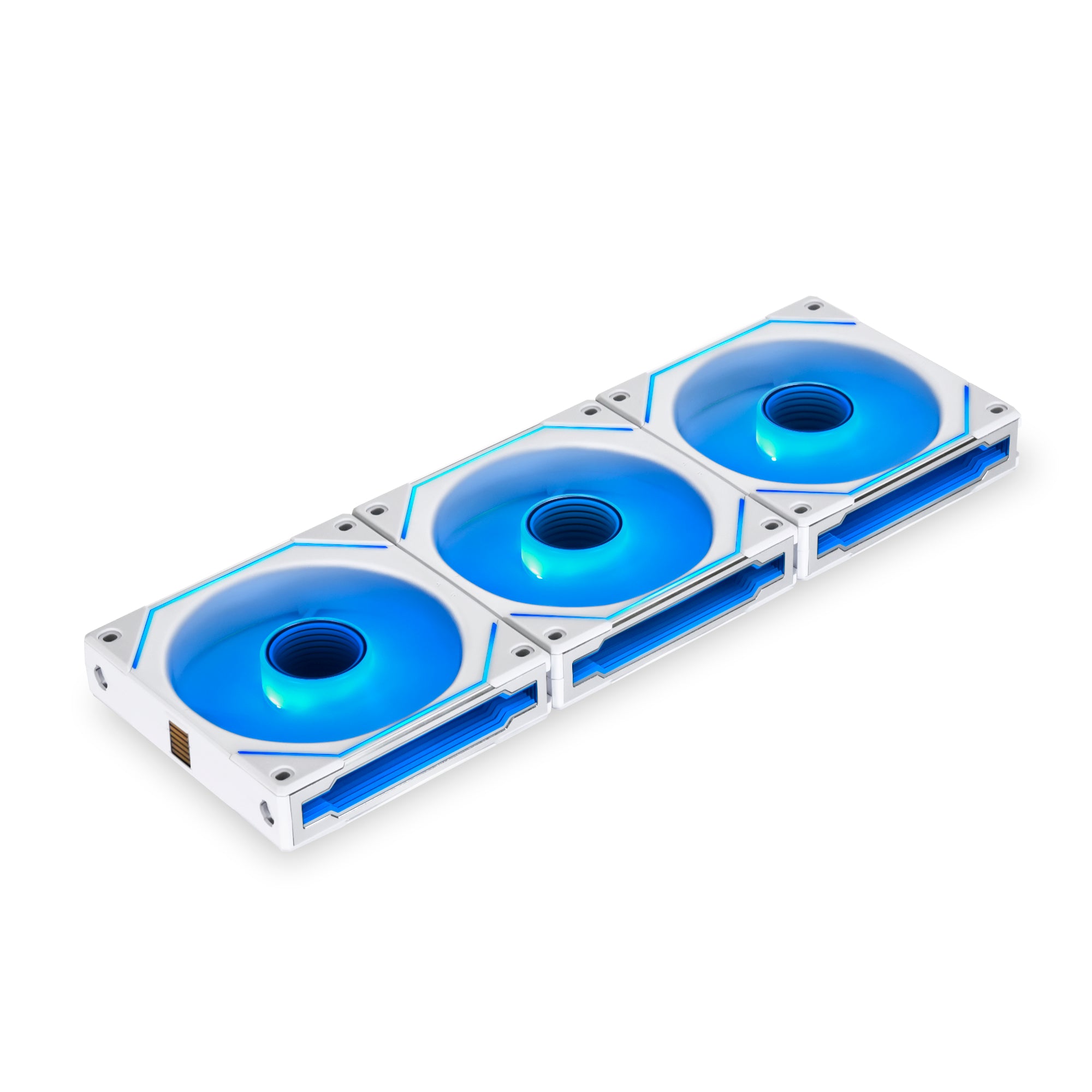 Billede af Lian li UNI FAN SL Infinity PWM Hvid 3 pack - 120mm - Infinity RGB - Controller Inkluderet