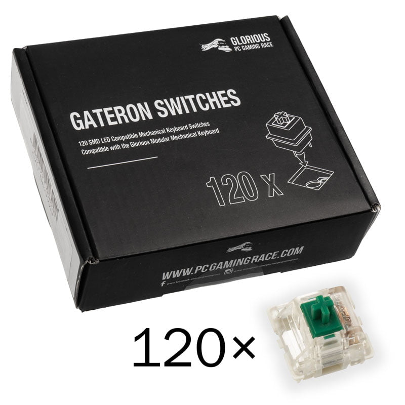 Billede af Glorious Gateron Grøn Switches (120 stk)