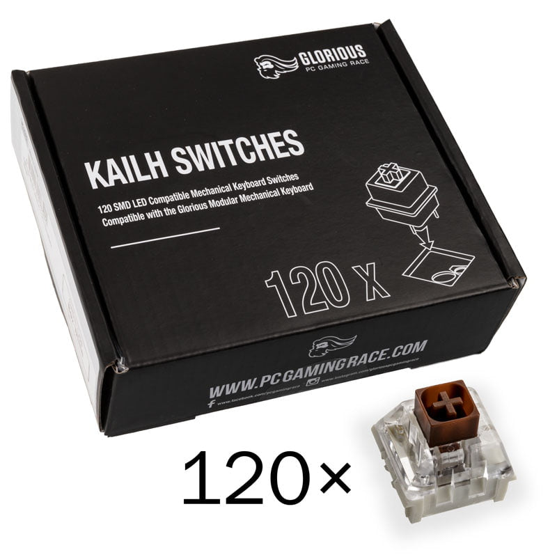 Billede af Glorious Kailh Box Brun Switches (120 Stk)