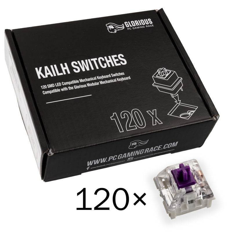 Se Glorious Kailh Pro Lille Switches (120 Stk) hos Geek´d