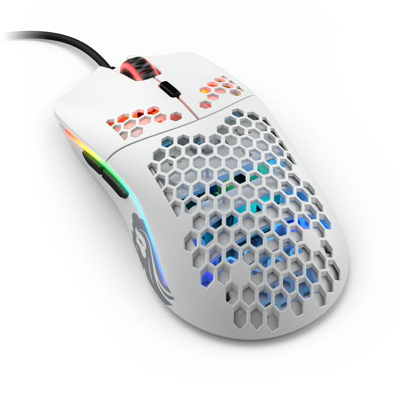 Se Glorious Model O- Gaming-mouse - White hos Geek´d