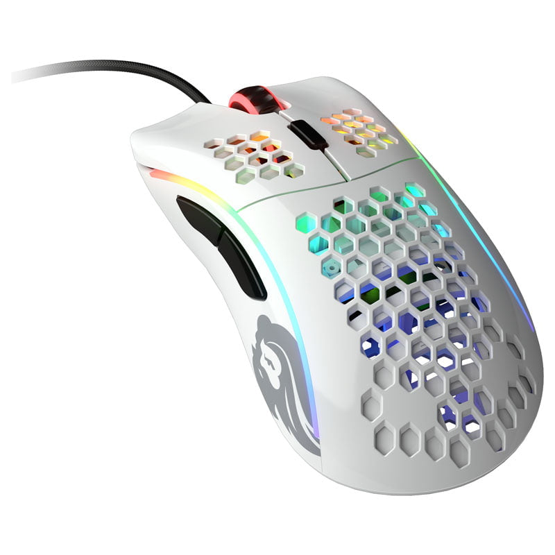 Se Glorious Model D Gaming-mouse - glossy-White hos Geek´d