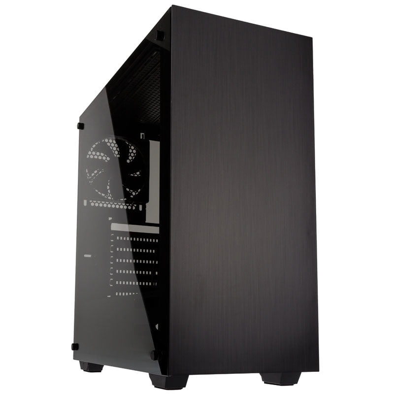 Billede af Kolink Stronghold Midi-Tower, Tempered Glass - Black Window