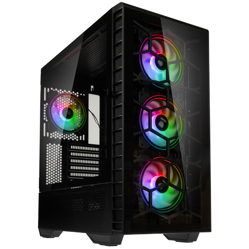 Se Kolink Observatory Y ARGB Midi-Tower Gaming Case-Black Window hos Geek´d