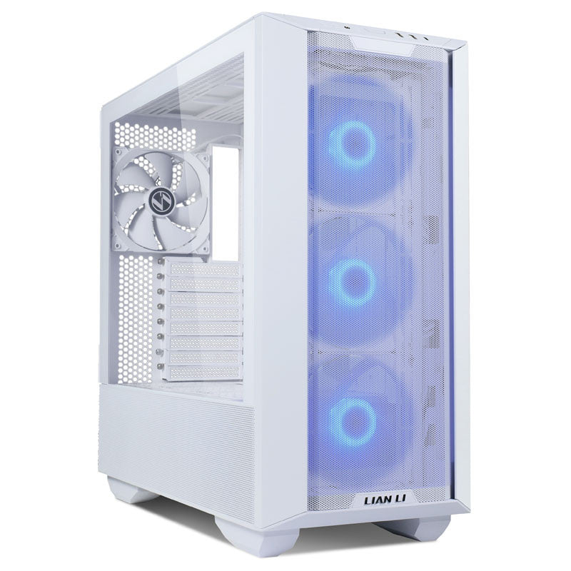 Se Lancool III RGB White - 3x 140mm ARGB PWM fans + 1x 140mm PWM fan hos Geek´d