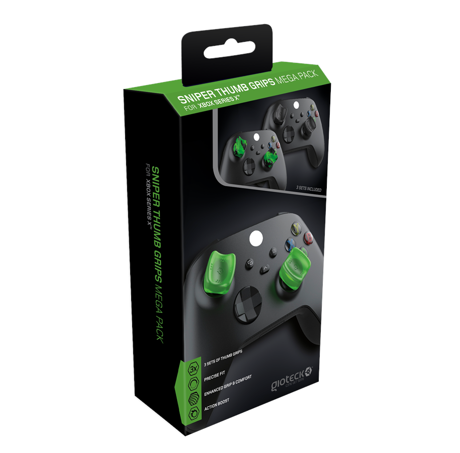 Se Gioteck Sniper Mega Pack Thumb Grips hos Geek´d