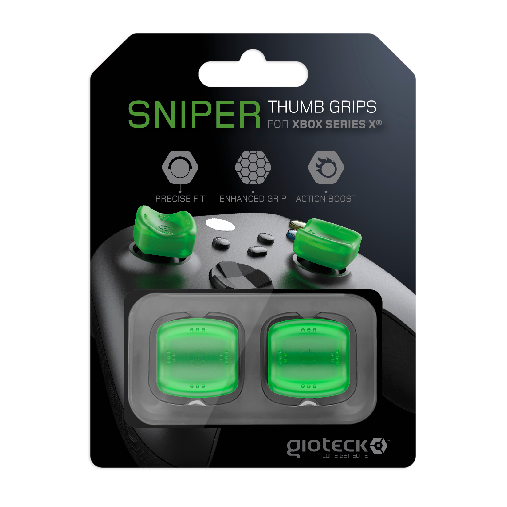 Billede af Gioteck Sniper Thumb Grips (Translucent Green)