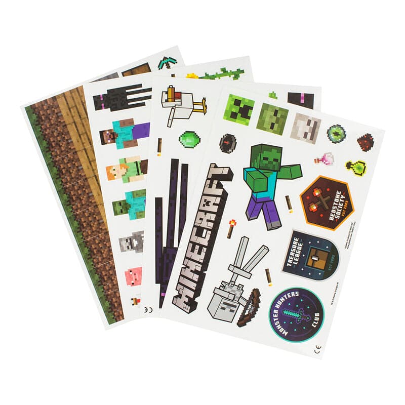 Se Minecraft Wall Stickers Pakke hos Geek´d