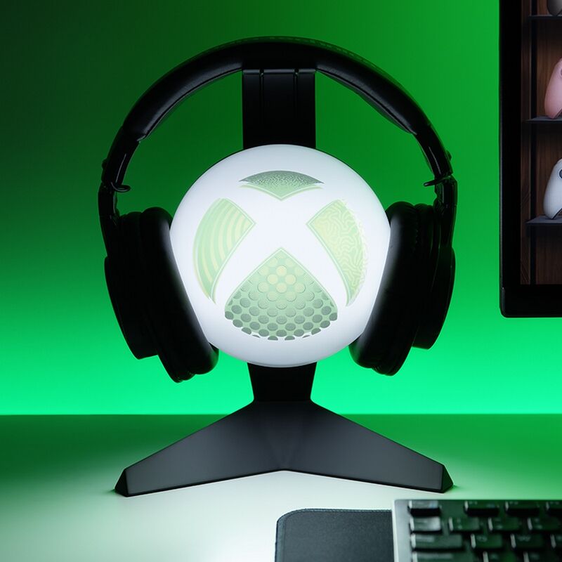 Se Xbox Headset Holder Med Lys - Til Bord - 23 Cm hos Geek´d