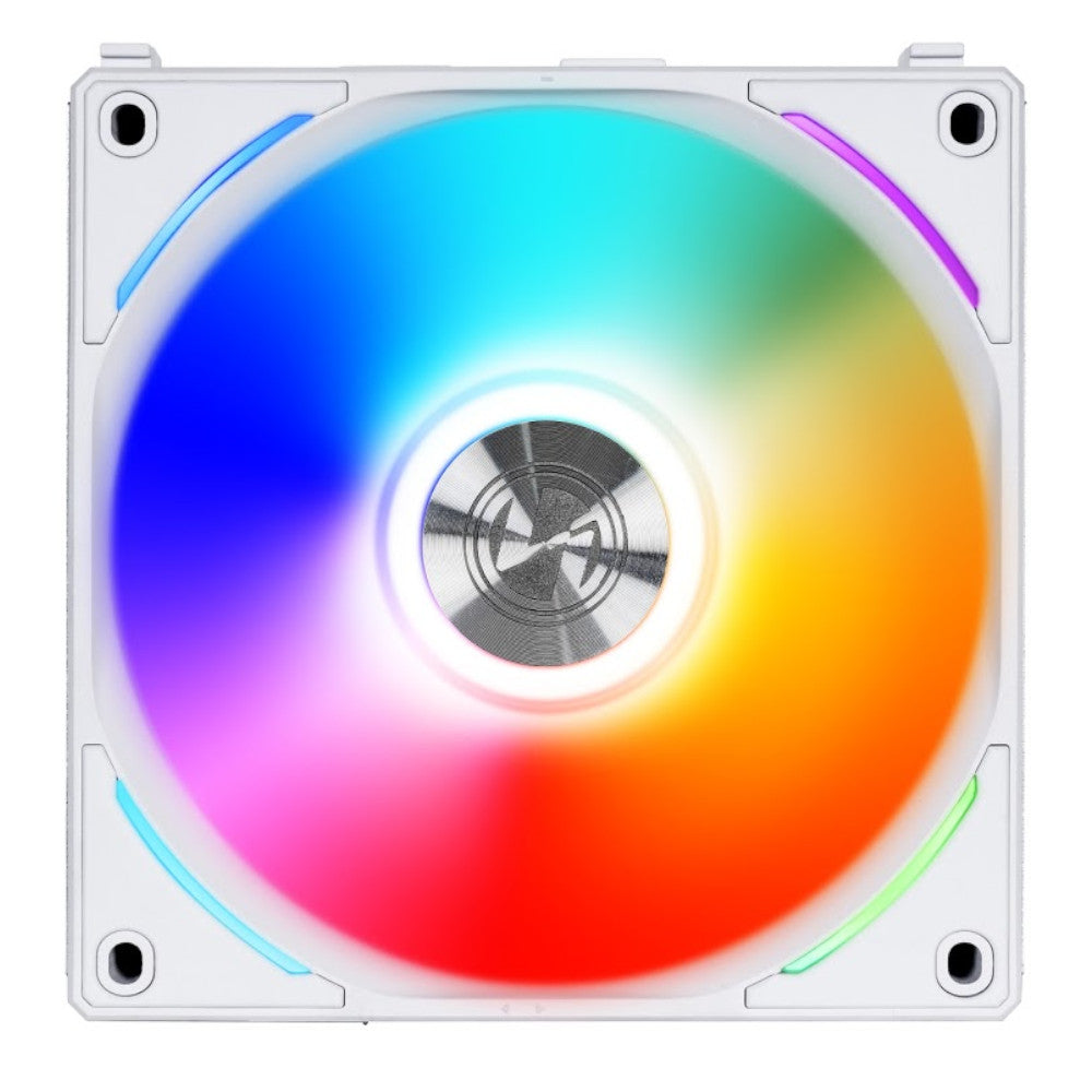 Se Lian Li UNI FAN AL120 RGB PWM fan - 120mm - Hvid hos Geek´d