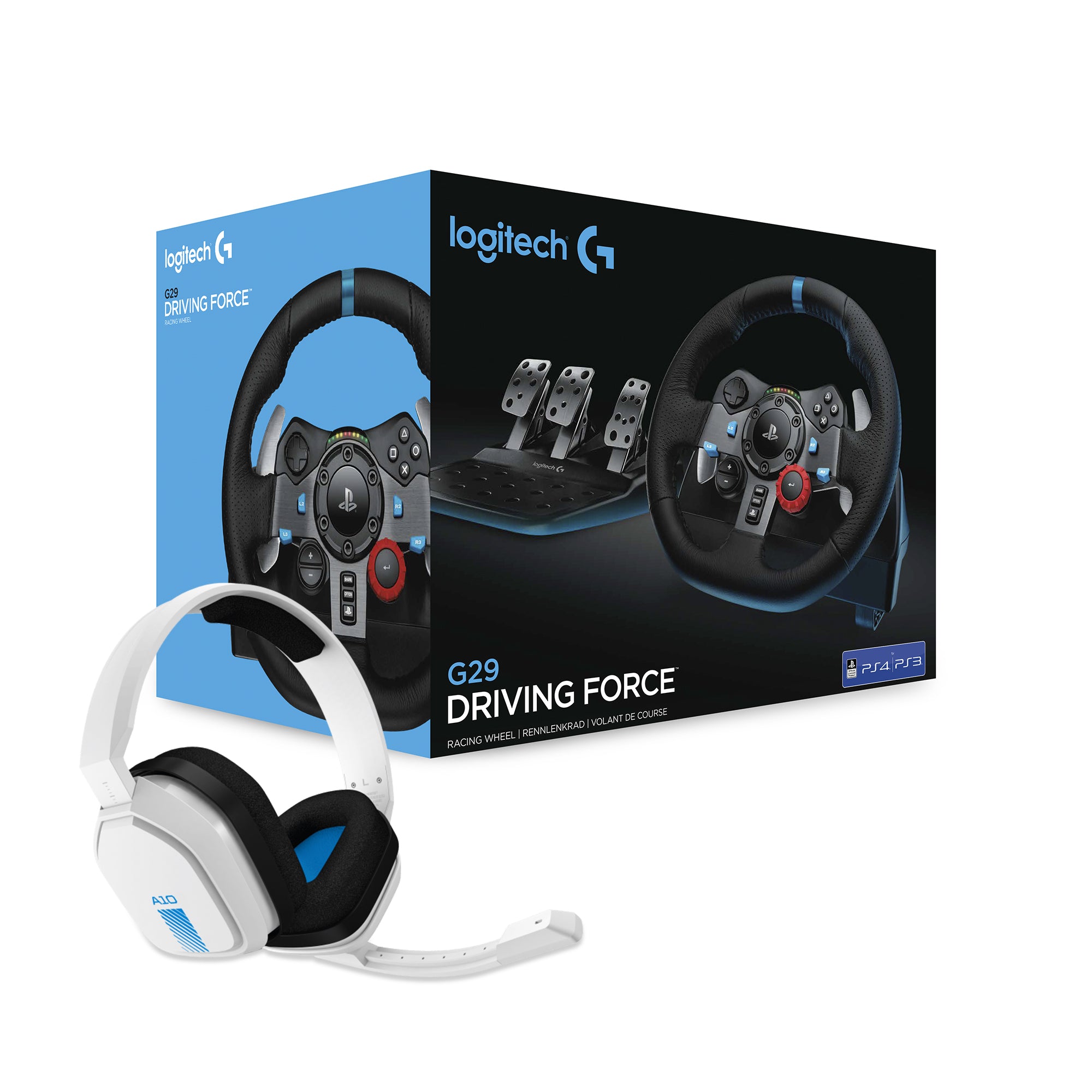 Billede af Logitech - G29 Driving Force PS3/PS4/PS5 + Astro A10 Headset Bundle