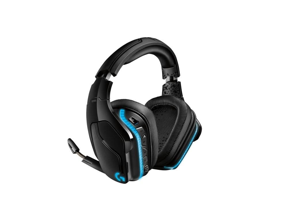 Se Logitech G935 - Trådløs 7.1 Over-ear Gaming Headset Med Lightsync Belysning hos Geek´d