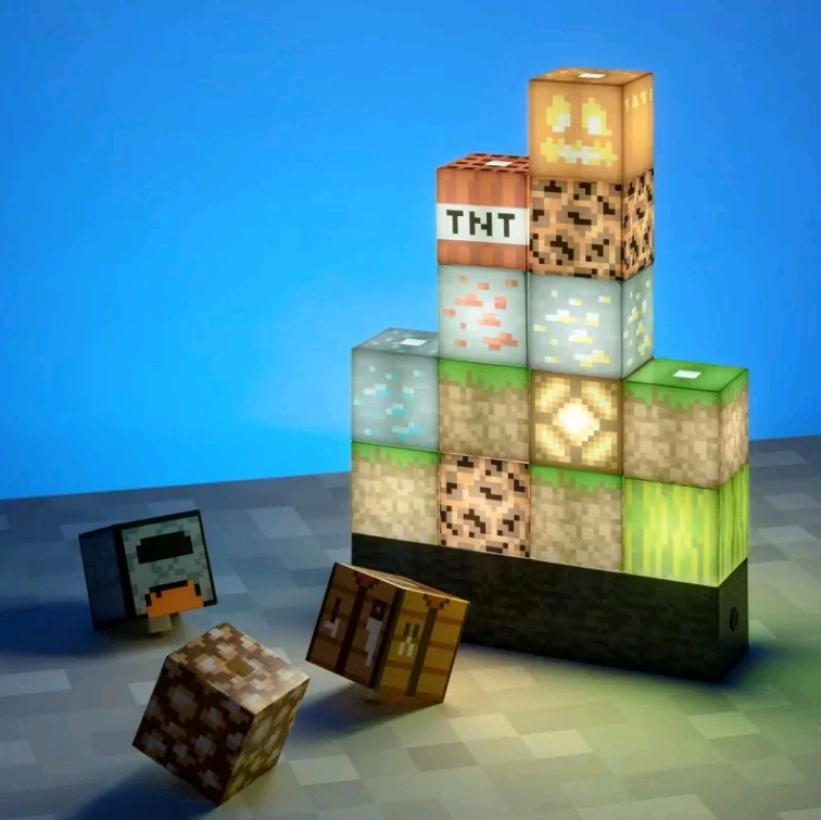 Se Minecraft - Bygge Blokke Lampe hos Geek´d