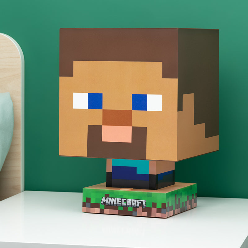 Se Minecraft Steve Icon Lamp hos Geek´d