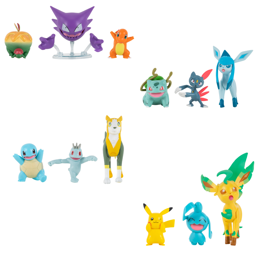Se Pokémon - Battle Figure - 3 PK - Assorteret (95155_10) hos Geek´d