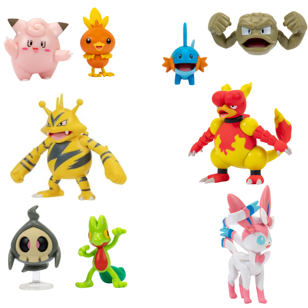 Se Pokémon - Battle Figurer - 2-pak - Assorteret hos Geek´d