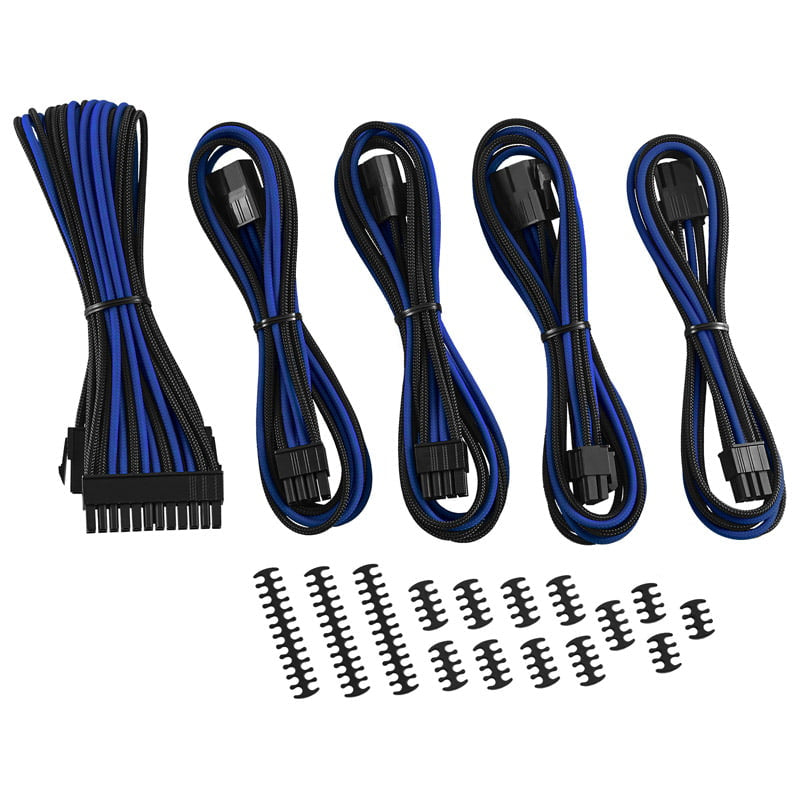 Billede af CableMod Classic ModMesh Cable Extension Kit - 8+6 Series - black/blue