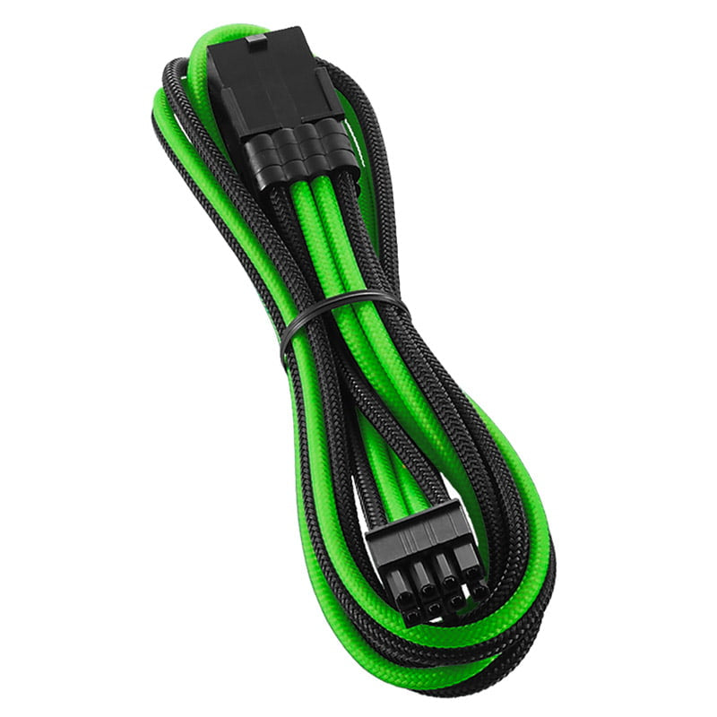 Se CableMod PRO ModMesh 8-Pin PCIe Extension - 45cm, black/light green hos Geek´d