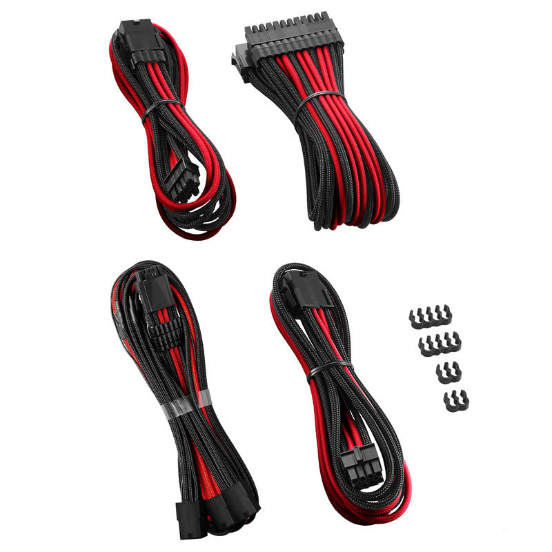 Se CableMod Pro ModMesh 12VHPWR Cable Extension Kit - black/red hos Geek´d