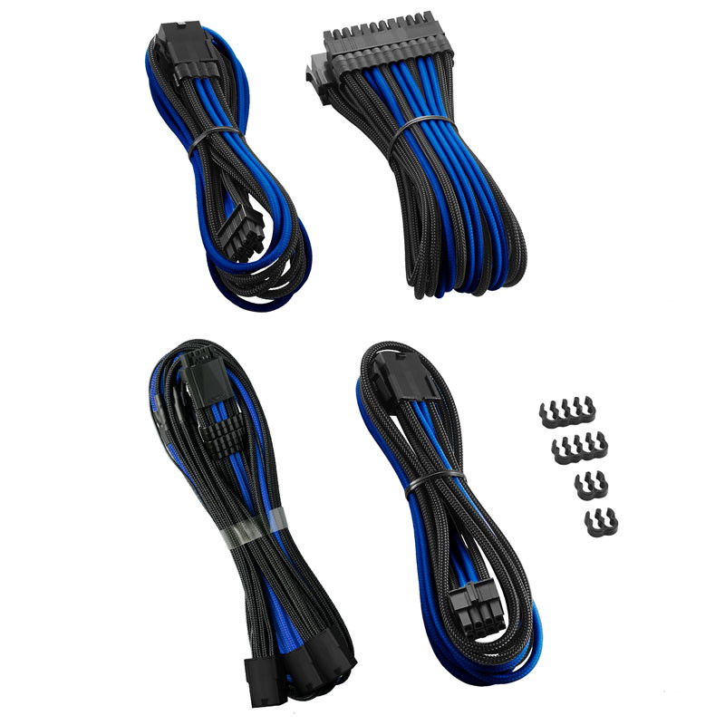 Se CableMod Pro ModMesh 12VHPWR Cable Extension Kit - black/blue hos Geek´d